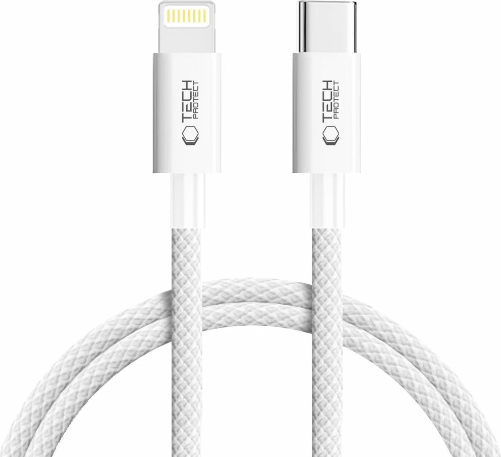 Kabllo karikimi Tech-Protect UltraBoost, USB-C në Lightning, 100 cm, Gri