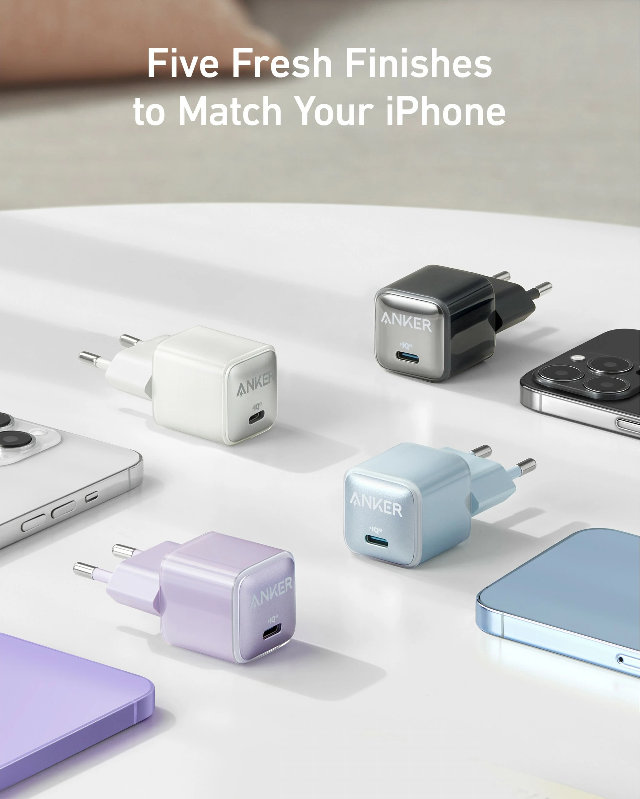 Karikues Anker 511 Nano Pro, USB, 20 W, Bardhë