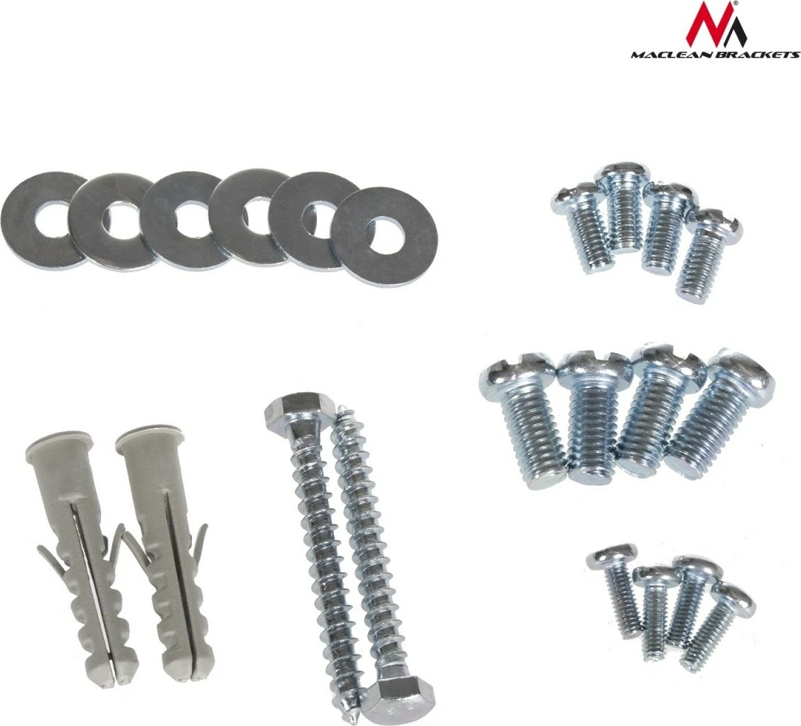 Mbajtës muri për TV ose monitor Maclean MC-741, 13-42 inç, 25kg, i zi