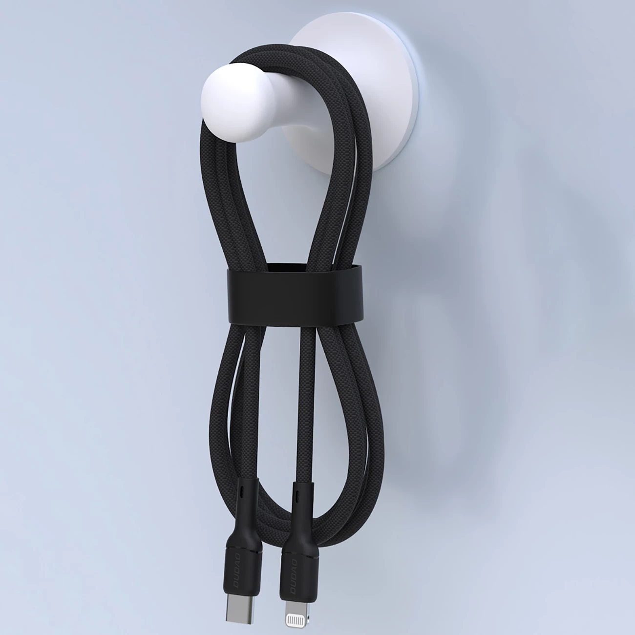 Kabllo Dudao L9X, 2m, USB-C në Lightning, 30W, e zezë