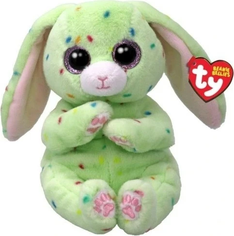 Lepurush pelushi TY Fern, 15 cm, i gjelbër