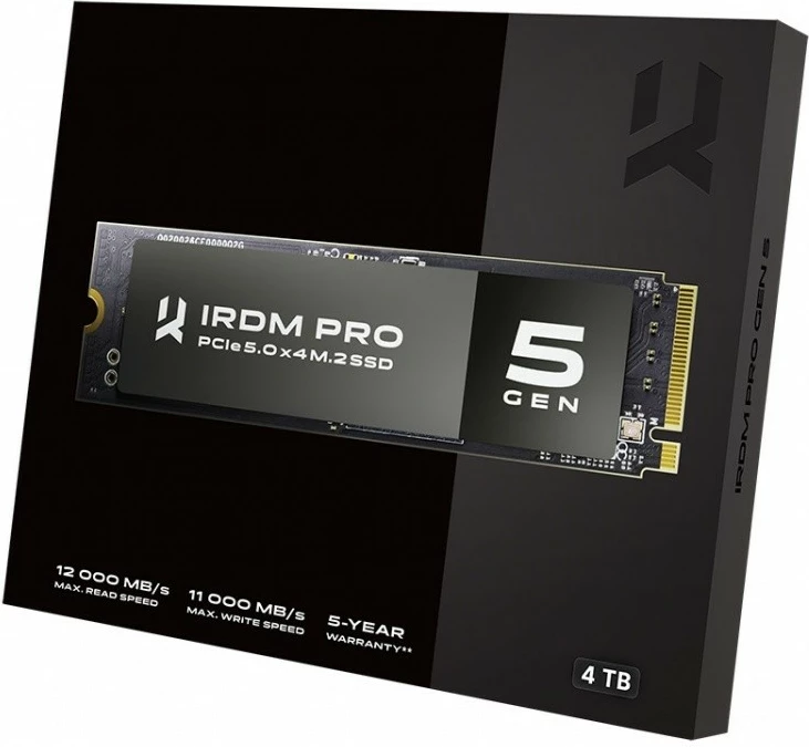 SSD GOODRAM IRDM PRO GEN5 4TB, M.2 2280, PCIe 5.0 x4, i zi