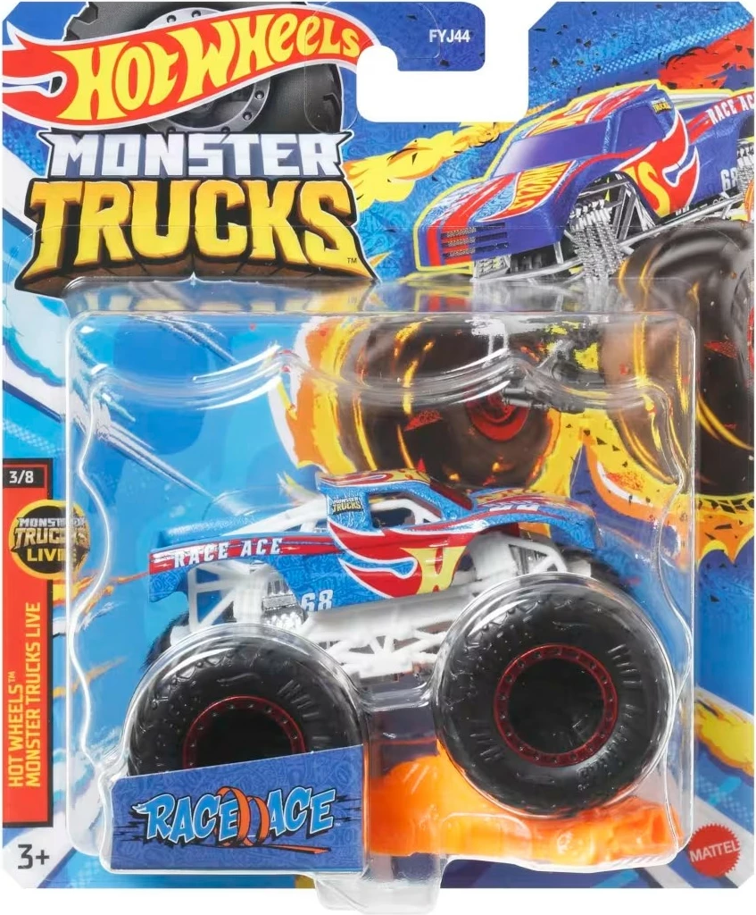 Maket Monster Truck, Hot Wheels, FYJ44, metal 1:64 me rrotë koleksionuese, ngjyra Mix, asortiment 1 copë