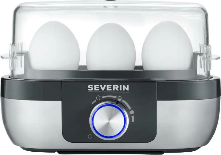 zjerëse vezësh Severin EK 3163, 3 vezë, çelik inoksi, e zezë