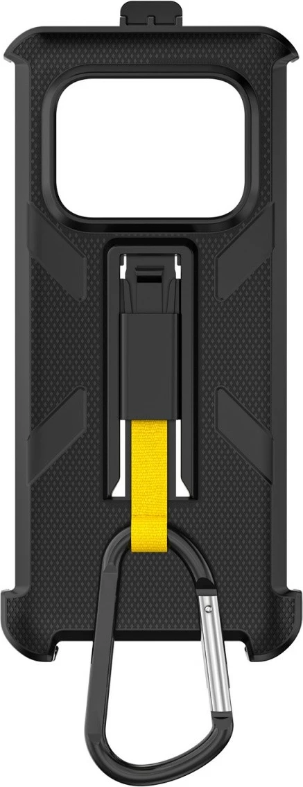 Mbështjellës Ulefone Armor 25 Series UF-C-A25TP, me klips rrotullues dhe karabinë, i zi