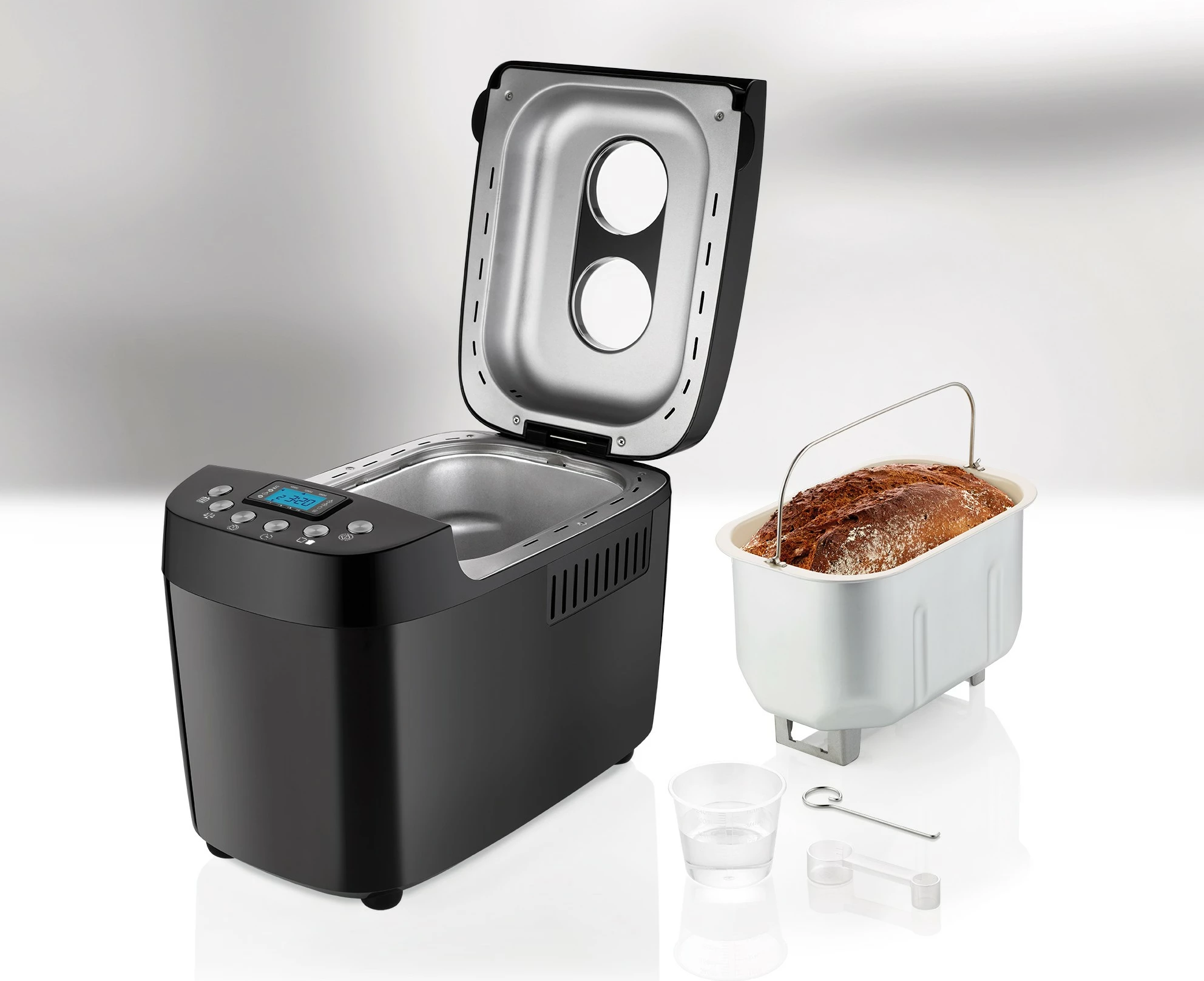 Makineri buke UNOLD Backmeister Big, 1.5 kg, 15 programe, funksion ngrohjeje, dritare shikimi, kontroll i thekrimit, 850 W, e zezë