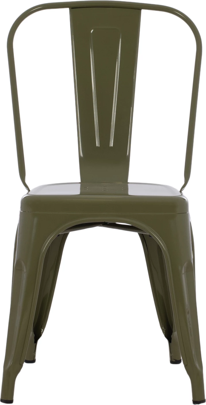 Karrige për ngrënie MELITA FH8641.43 metalike, ngjyrë ulliri e errët, 43x50x82H cm.