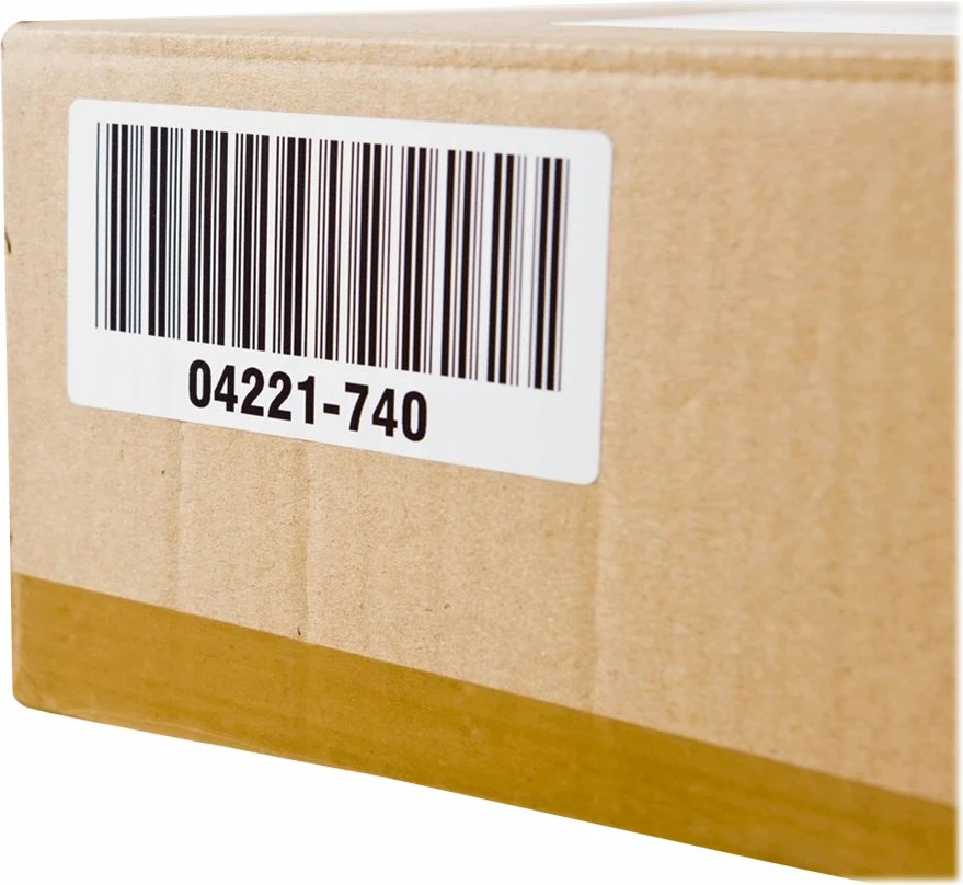 Etiketa adrese Brother DK-11209, 800 copë, 29mm x 62mm, bardhë/zi