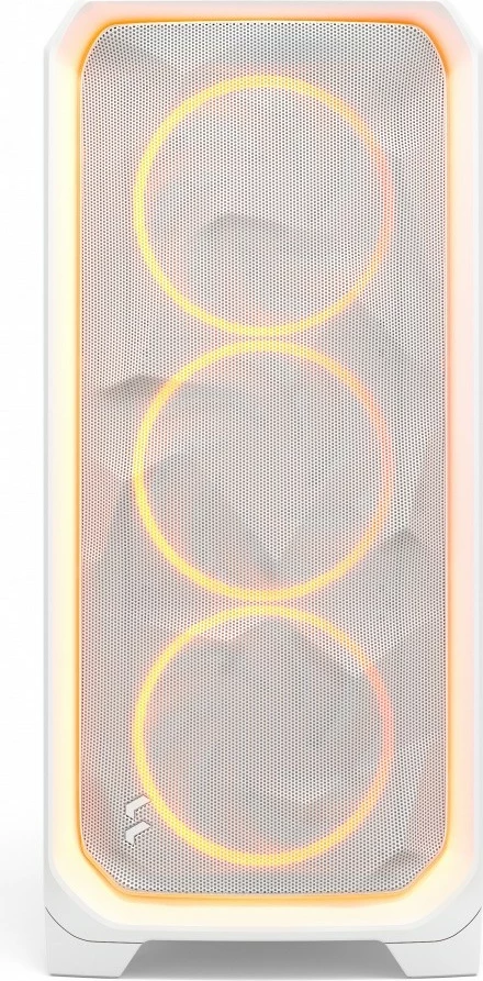 Kasë Fractal Design Meshify 3 Ambience ProRGB White TG Clear, ATX, RGB, Xham i temperuar, E bardhë