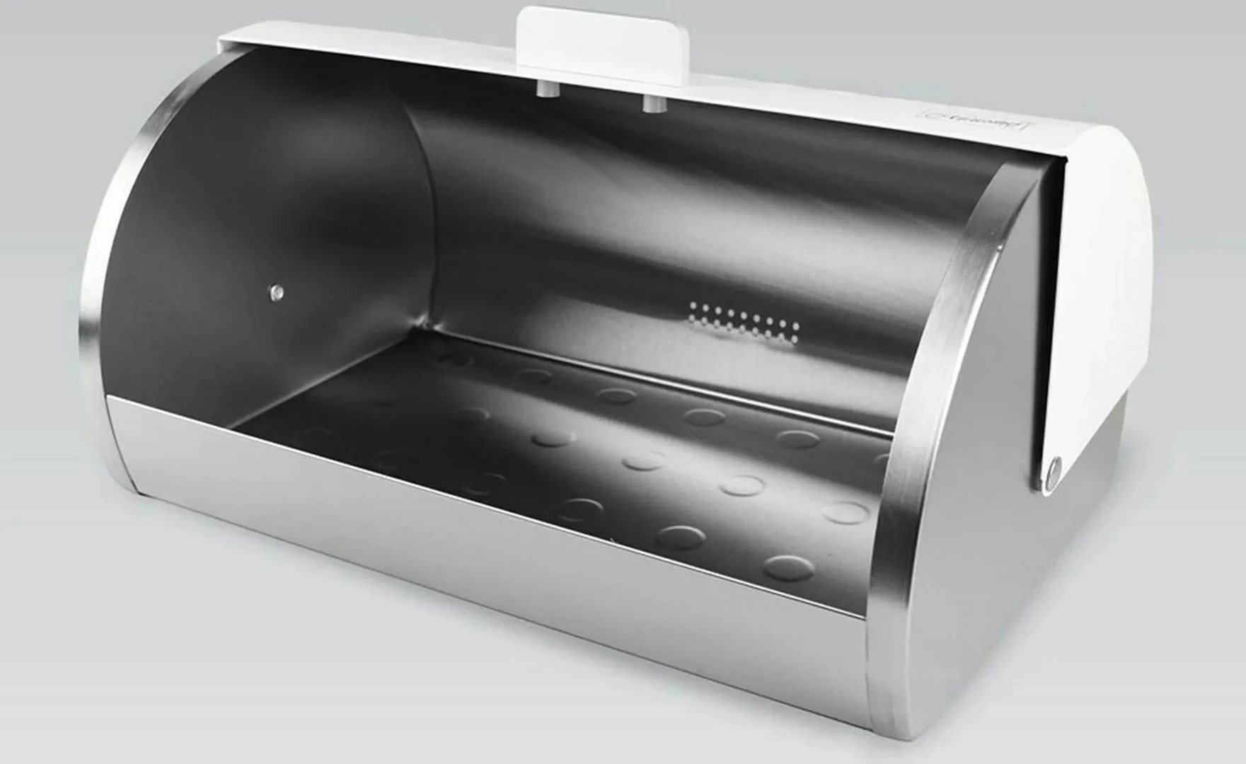 Kuti buke Maestro MR-1676, çelik inox, cilindrike, e bardhë