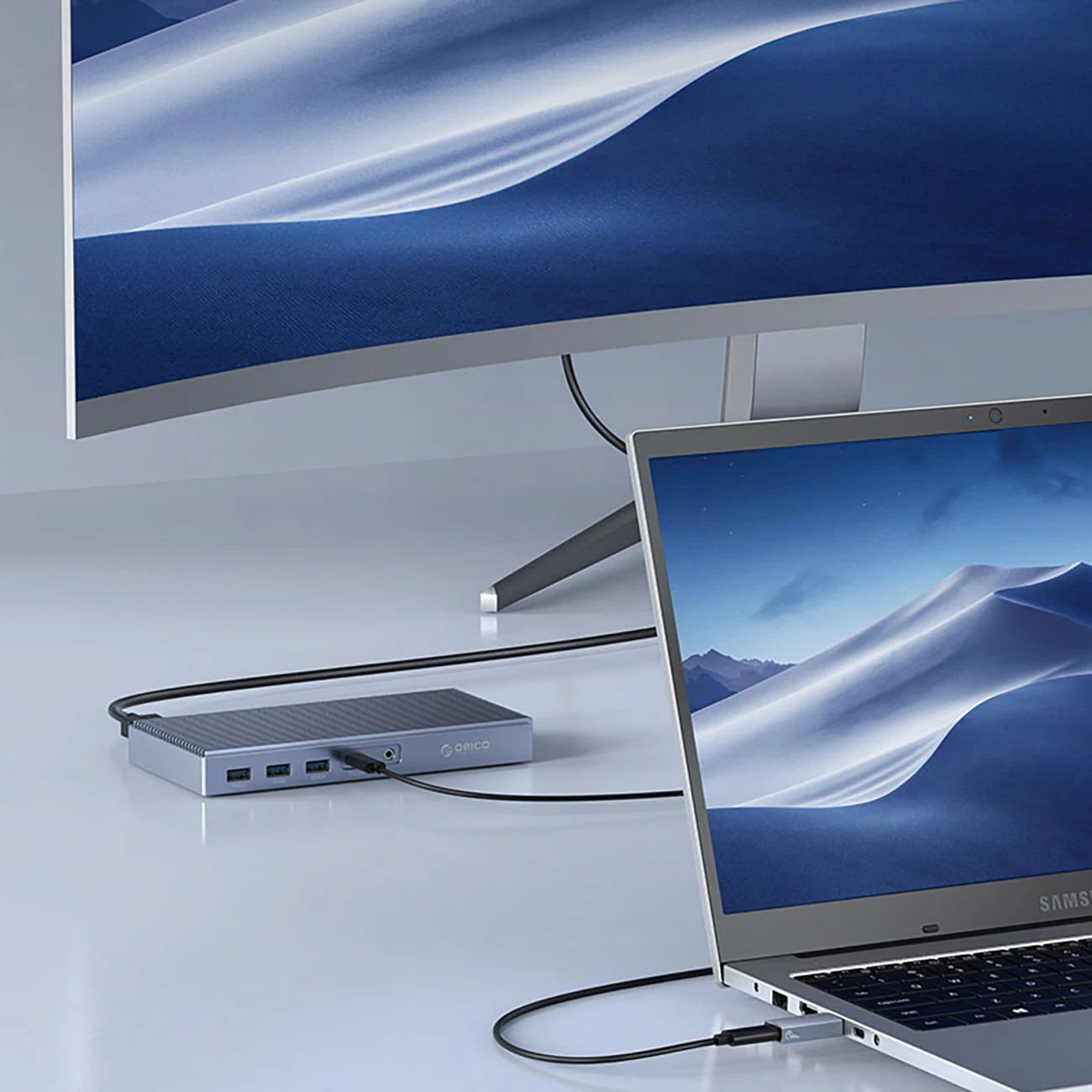 Adapter USB Orico AH-AC10, USB-C në USB-A 3.1, 10Gbps, Gri