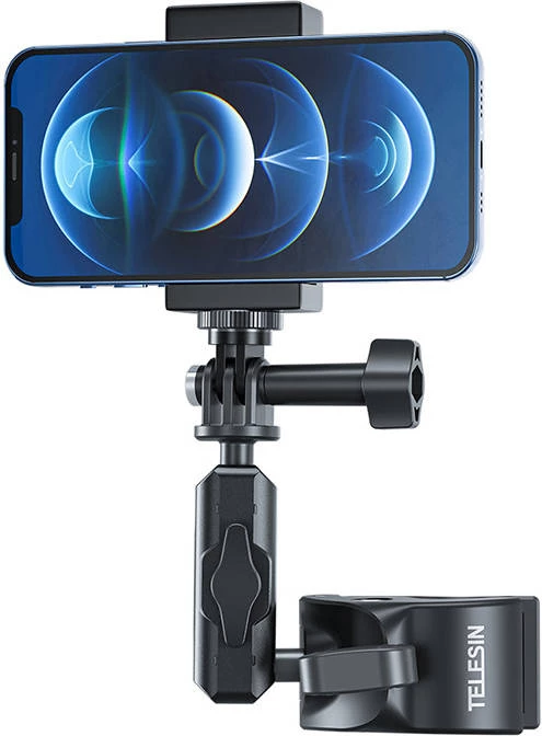 Mbajtës universal për timon Telesin GP-HBM-003 për kamera sportive, i zi