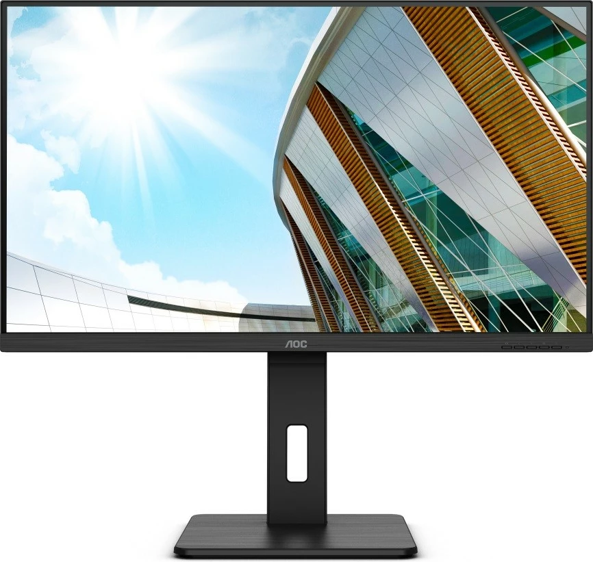Monitor AOC U32P2, 31.5 inç, VA, 4K UHD, HDMIx2, DP, Pivot, Zi