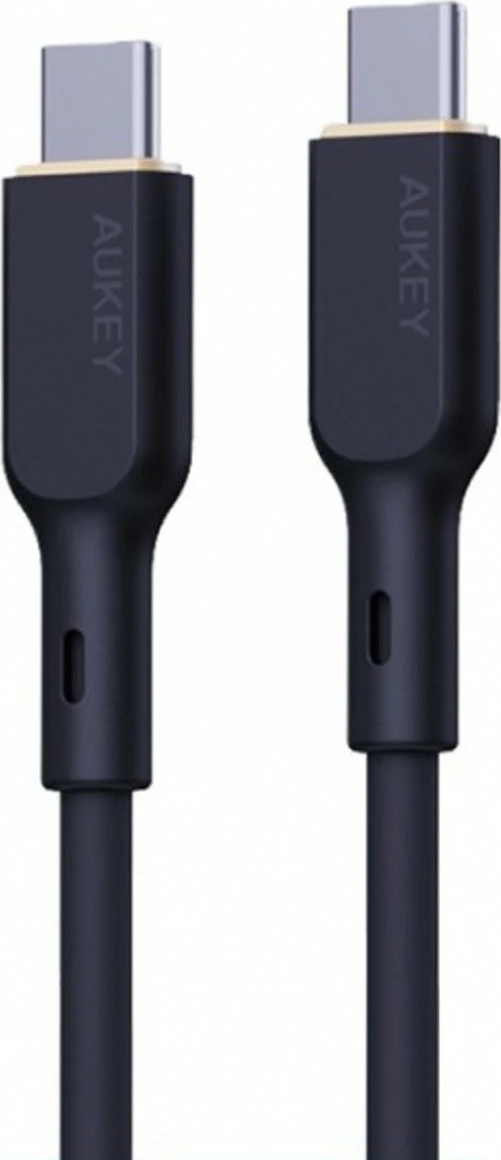 Kabllo AUKEY CB-SCC101 USB-C në USB-C, 1m, 100W PD, E zezë