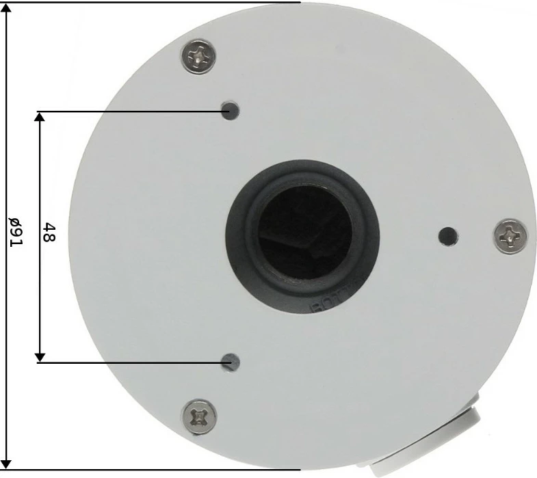 Adapter Dahua PFA134 për kamera dome, alumini, bardhë