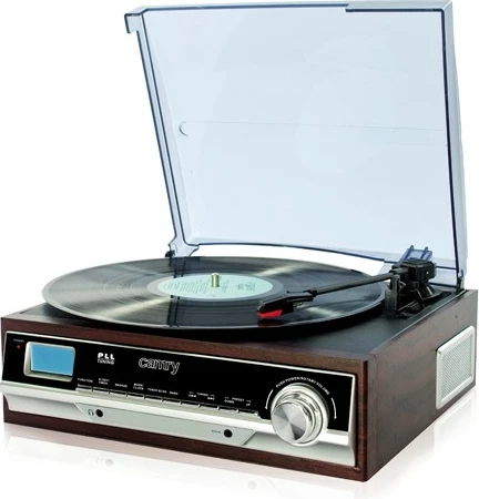 Gramafon Camry CR1113 me radio AM/FM, kafe