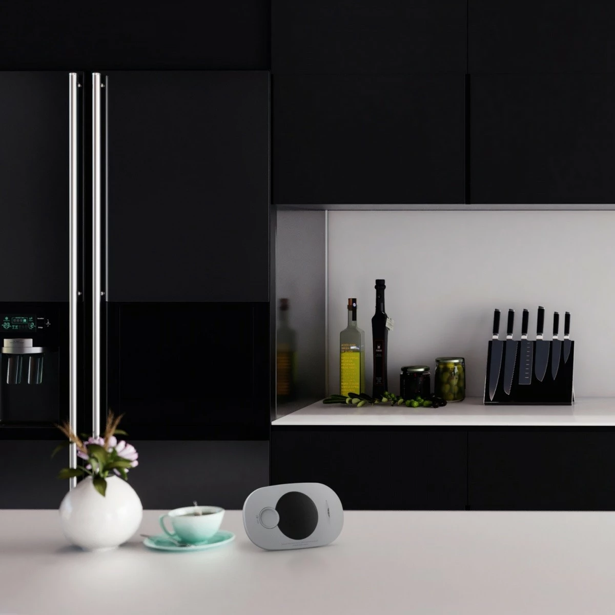 Sensor monoksidi FireAngel FA3322-INT me ekran dhe bateri të integrume, Bardhë