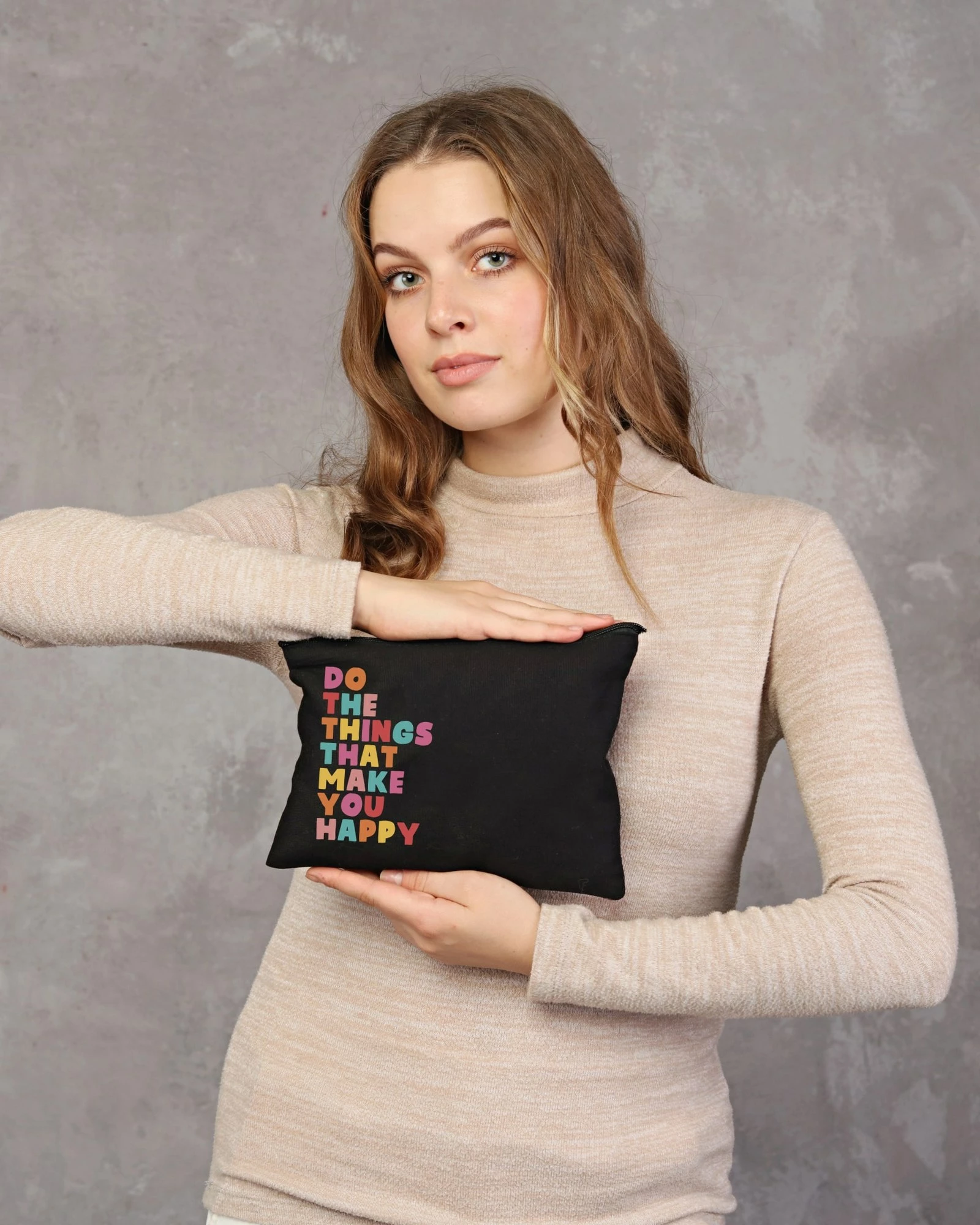 Çantë për make-up Zoozie Bags, e zezë, 25x18cm