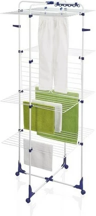 Tharëse rrobash Leifheit Pegasus Classic Tower 450, 1760 mm, Bardhë/Blu