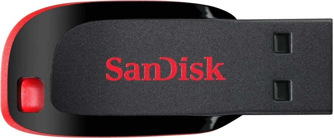 USB SanDisk Cruzer Blade, 32 GB, i zi, i kuq