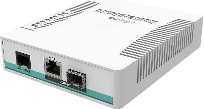Switch MikroTik CRS106-1C-5S, Gigabit Ethernet, PoE, Bardhë