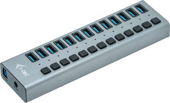 Kasë USB 3.0 i-tec U3CHARGEHUB13, 13 porta, me karikim, 60W, Gri