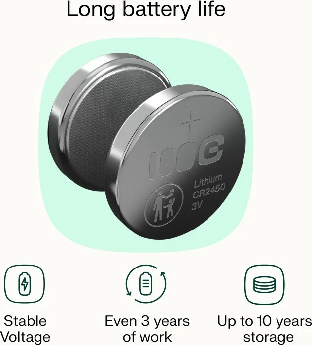 Bateri kopëse, Green Cell, CR2450, 600mAh 3V, litium, set 5 copë