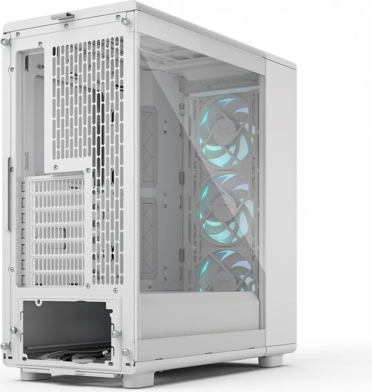 Kasë Fractal Design Epoch White TG RGB Clear Tint, Midi Tower, ATX, e bardhë