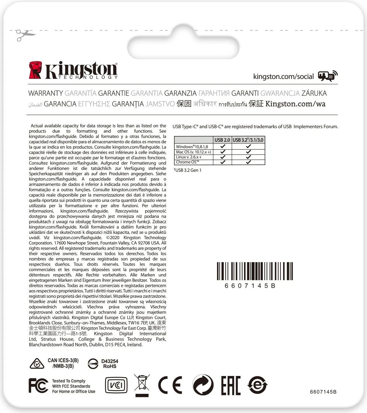 USB Kingston DataTraveler 70, 128GB, USB-C, e zezë