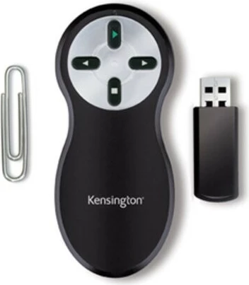 Wireless presenter Kensington K33373EU, i zi, argjendtë
