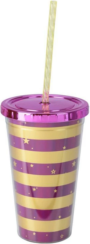 Gotë me pipë KOOPMAN, H16xØ10cm, Temë Party, Ngjyrë Vjollcë