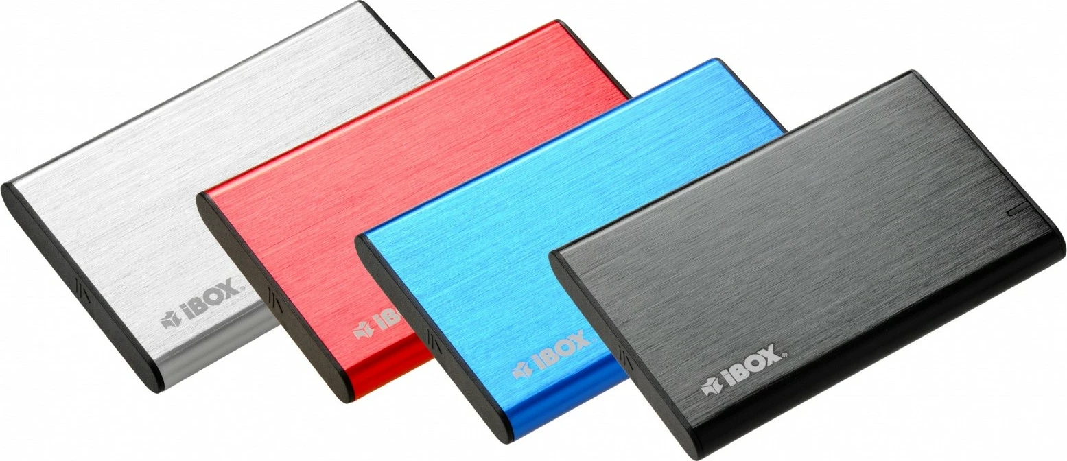 Kasë iBOX HD-05, 2.5", USB 3.1, Alumini, Kuqe
