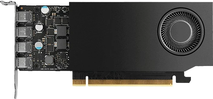 Kartelë grafike PNY Quadro RTX A400 4GB GDDR6 low profile e zezë