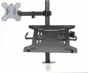 Mbajtës tavoline për monitor dhe laptop ART RAMM L-24, 13-32", Metal, i zi