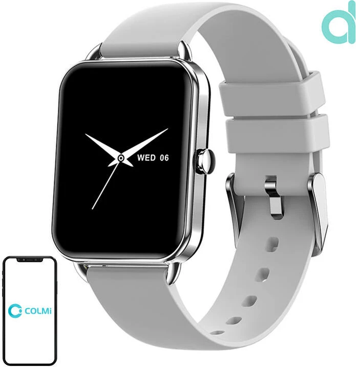 Smartwatch Colmi P20, 1.65" AMOLED, IP68, Argjend