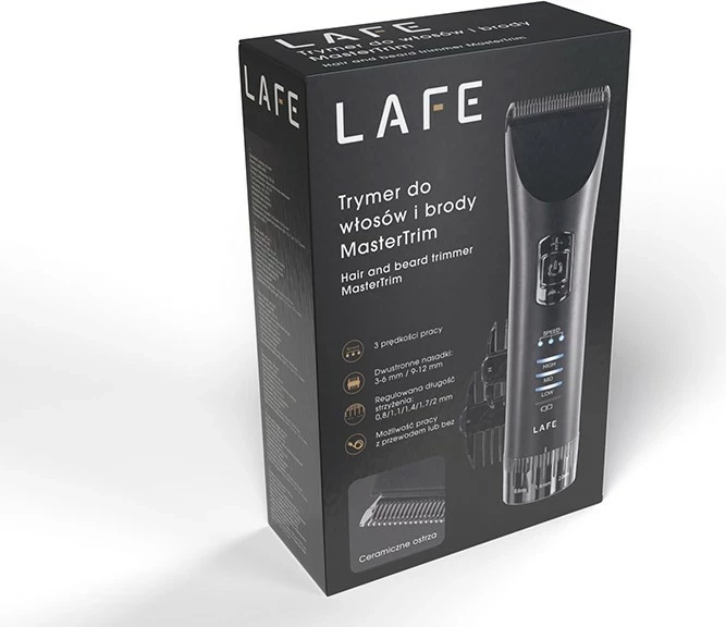 Trymer Lafe MasterTrim, 1800mAh, 13 shtojca, i zi