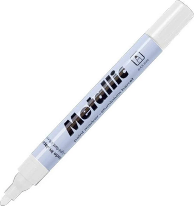 Markerë permanent Centropen 29545-00, metallic, 1.5-2.5mm, i bardhë