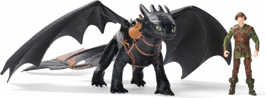 Set figurina Spin Master How to Train Your Dragon, Deadly Nadder + Astrid, plastikë