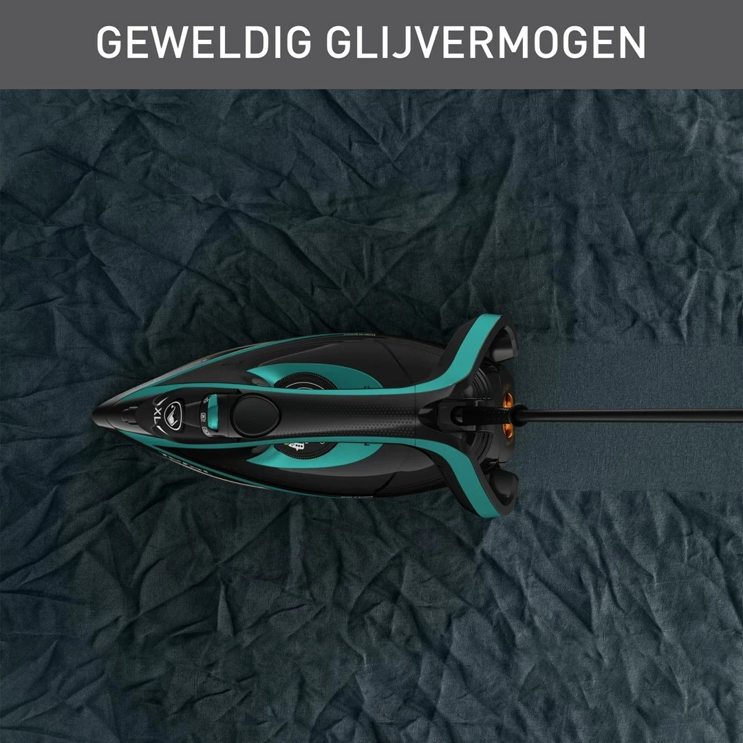 Hekur Tefal Puregliss FV8066, 3000 W, Zi, Kaltër