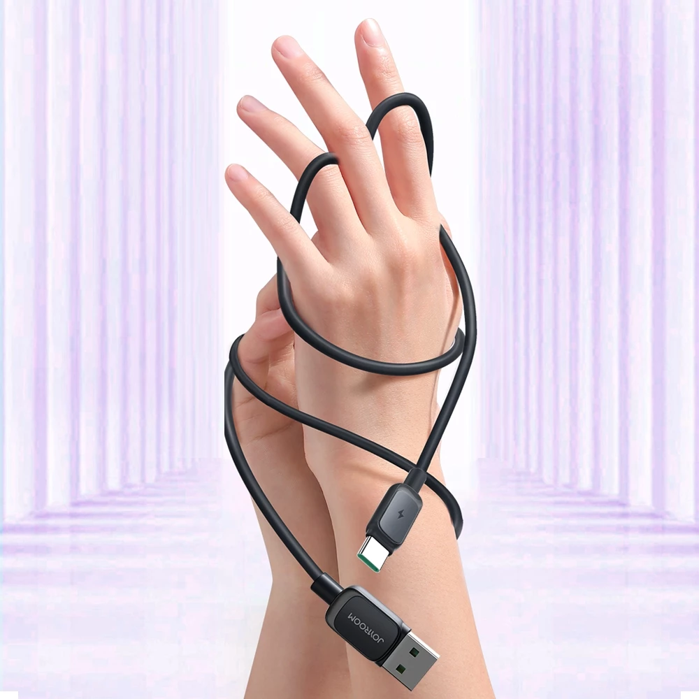 Kabllo Joyroom Multi-Color Series A14, USB-A / USB-C, 1.2m, 3A, e zezë