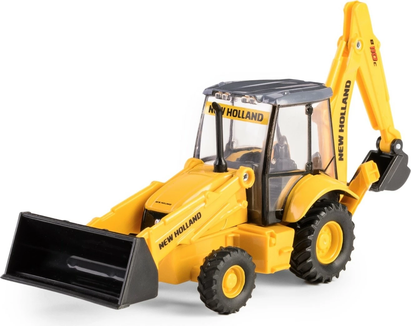 Lodër ekskavator Daffi Mini New Holland B110C, metal dhe plastikë, e verdhë