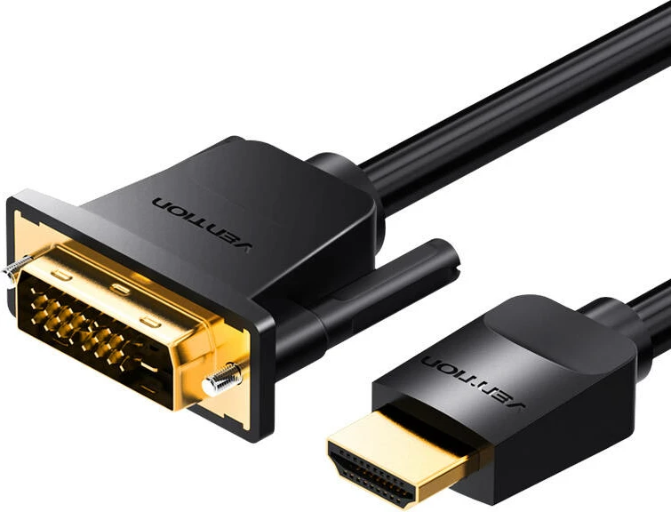 Kabllo video Vention ABFBI HDMI në DVI (24+1), 3m, 4K 60Hz/1080P 60Hz, e zezë
