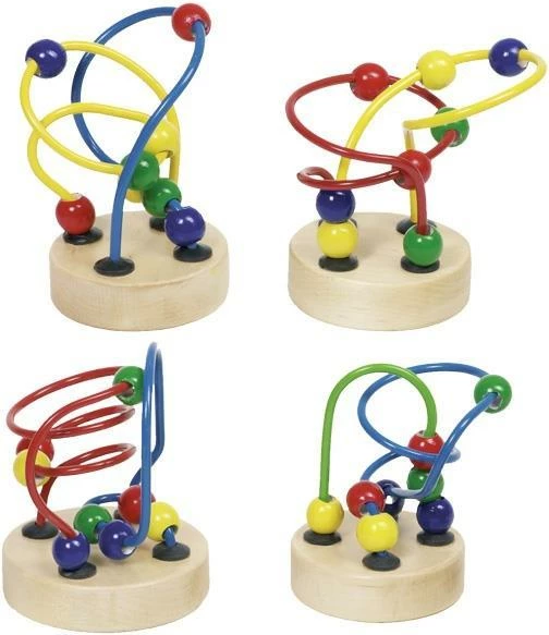 Lojë druri GOKI për aftësi, 7-9cm, 4 dizajne