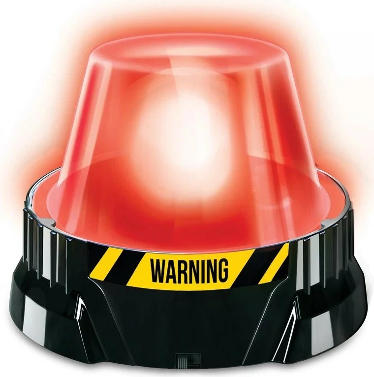 Set edukativ 4m KidzLabs Flashing Emergency Light, për ndërtim drite emergjente, pa bateri, për fëmijë