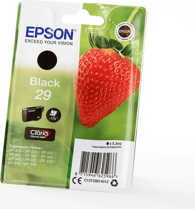 Patron boje, Epson, 29 / C13T29814012, 5.3 ml, ~175 faqe, e zezë