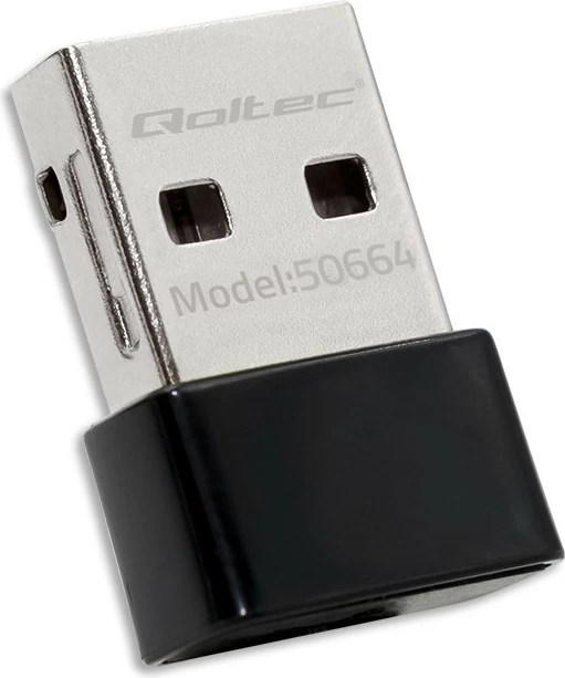 Adapter Wi-Fi mini USB Qoltec 50664, 650Mbps, AC Standard, i zi