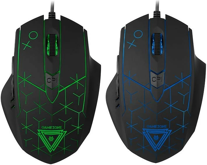 Maus Tracer XO GAMEZONE me ndriçim RGB, me tela, i zi