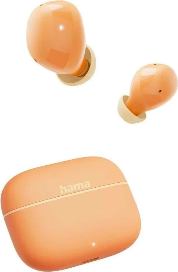Kufje Hama Freedom buddy II, Bluetooth 5.3, True Wireless, portokalli