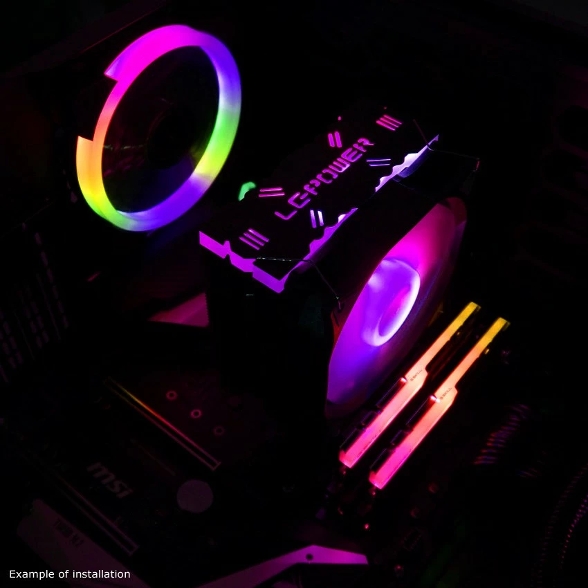 Cooler LC-Power LC-CC-120-ARGB-PRO, 12 cm, PWM, i zi