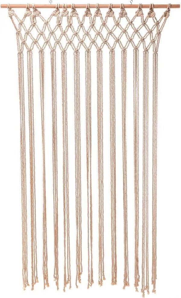 Perde Macramé KOOPMAN me shufër, 180x90cm